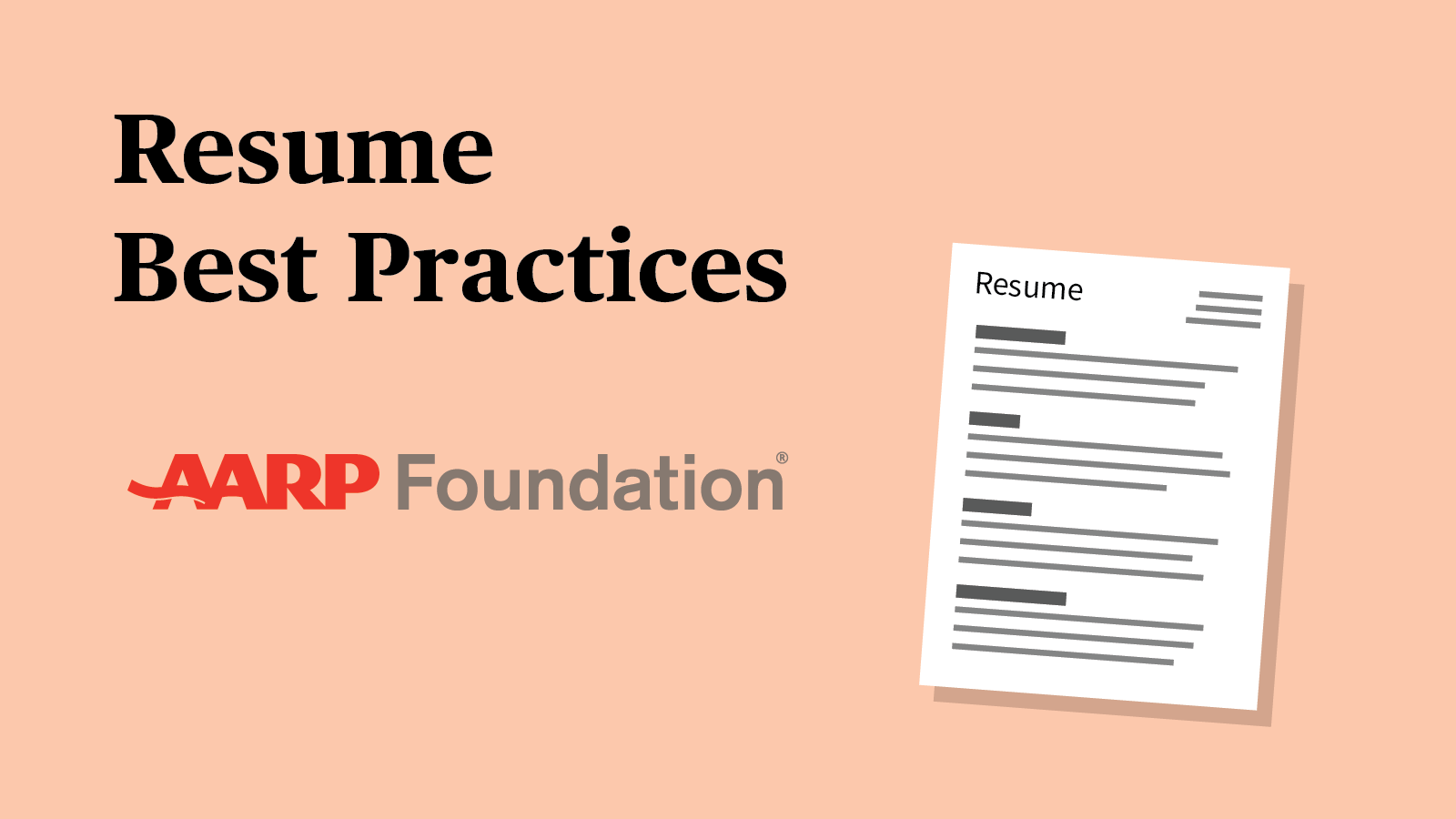 Video thumbnail for Digital Skills Ready @50+ video on Resume best practices