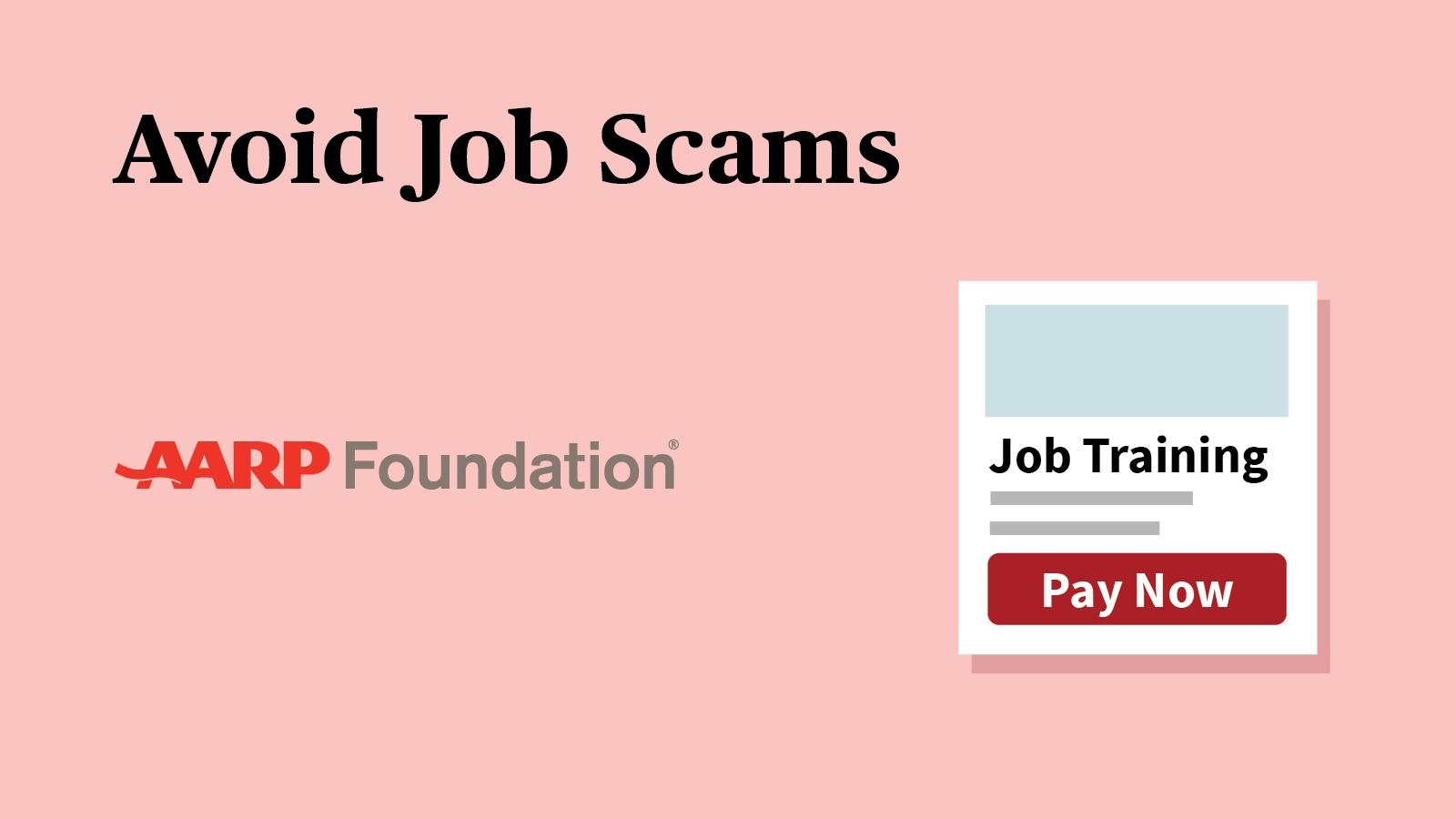 Video thumbnail for Digital Skills Ready @50+ video on Avoiding Job Scams