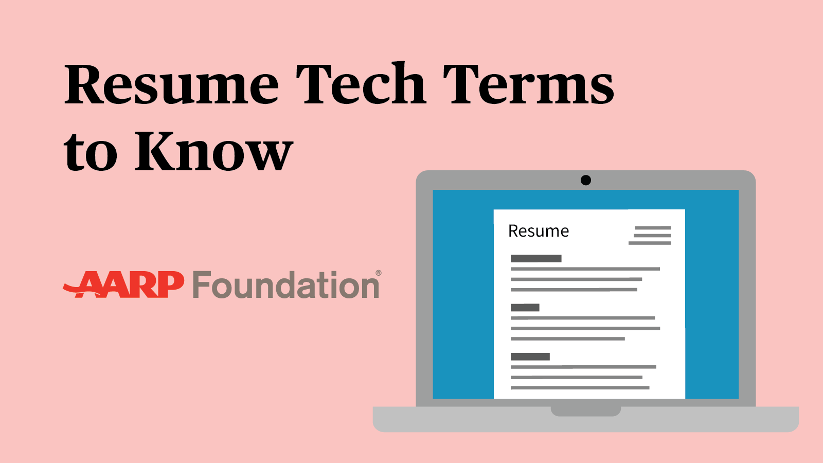 Video thumbnail for Digital Skills Ready @50+ video on Resume Tech Terms to know.