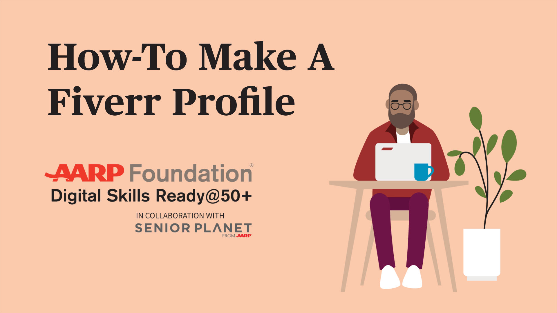 Illustration that reads How to Make a Fiverr Profile